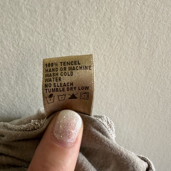 James Perse Designer Tencel Wrap Tan Beige Tank Top Size 3 (Large) EUC - Picture 7 of 8